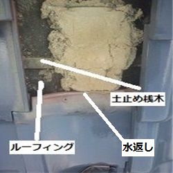 土葺き瓦屋根の構造