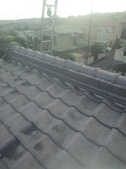 高台に位置している瓦屋根