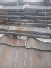 兵庫県での瓦屋根雨漏り修理工事