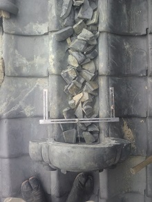 京都府の降り棟瓦の修理