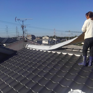 大阪府の瓦屋根雨漏り修理工事