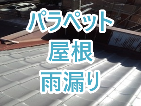 パラペット屋根からの雨漏り パラペット屋根からの雨漏り