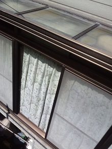 サンルームからの雨漏り