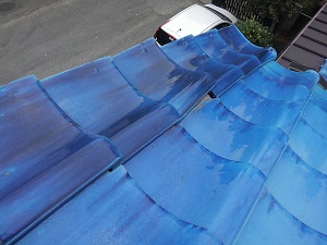 台風21号後の屋根修理　吹田市