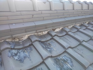 高槻市で屋根漆喰工事を致しました。