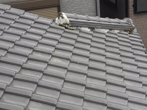 堺市西区の瓦屋根修理と調査