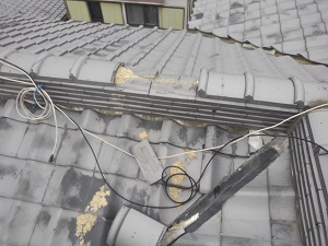 台風後の屋根修理調査を致しました　2019.1.13