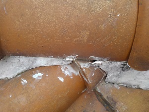 奈良市での瓦屋根修理調査