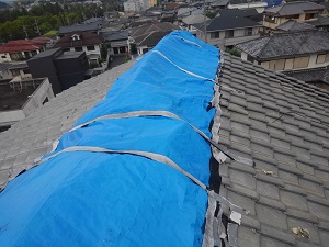 枚方市の屋根修理調査