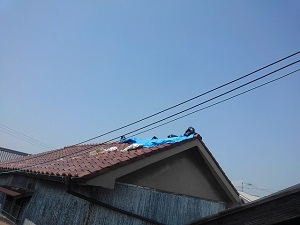 堺市中区での瓦屋根修理
