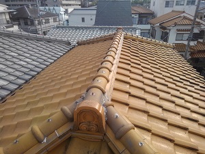 川西市の屋根修理調査