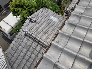 瓦屋根の修理調査岸和田市