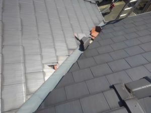 泉大津市の瓦屋根修理調査