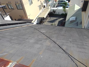 西成区でスレート屋根修理　2019.10.1